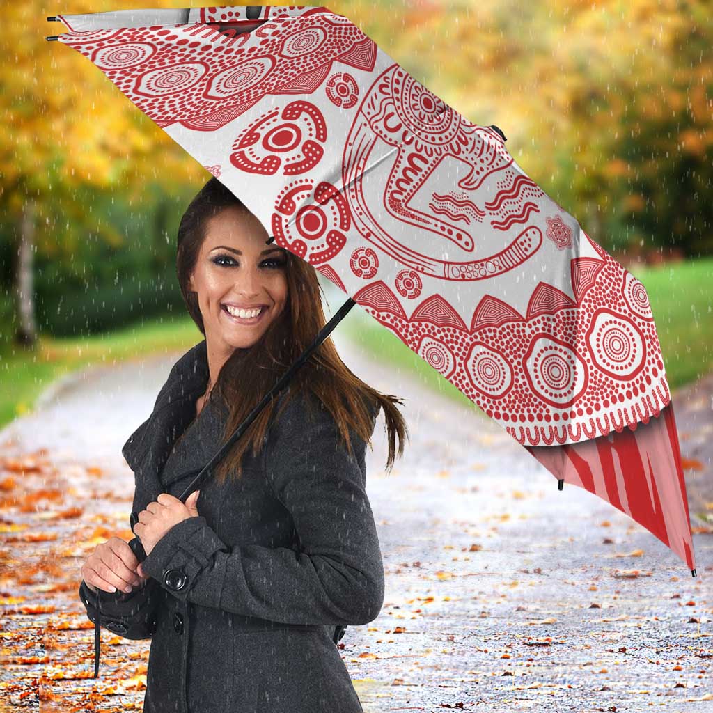 Gold Coast Suns NAIDOC Week 2026 Umbrella Australian Aboriginal Dot Art Dreamtime Pattern Style