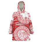 Gold Coast Suns NAIDOC Week 2026 Wearable Blanket Hoodie Australian Aboriginal Dot Art Dreamtime Pattern Style