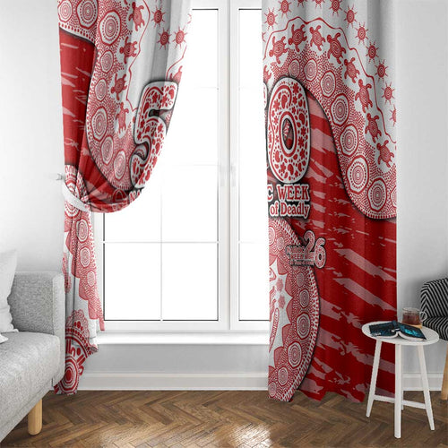 Gold Coast Suns NAIDOC Week 2026 Window Curtain Australian Aboriginal Dot Art Dreamtime Pattern Style