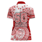 Gold Coast Suns NAIDOC Week 2026 Women Polo Shirt Australian Aboriginal Dot Art Dreamtime Pattern Style