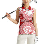Gold Coast Suns NAIDOC Week 2026 Women Sleeveless Polo Shirt Australian Aboriginal Dot Art Dreamtime Pattern Style