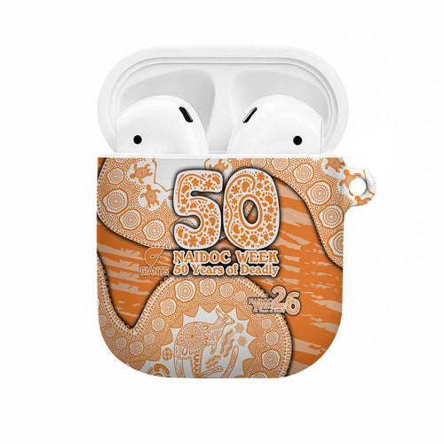 GWS Giants NAIDOC Week 2026 AirPods Case Australian Aboriginal Dot Art Dreamtime Pattern Style