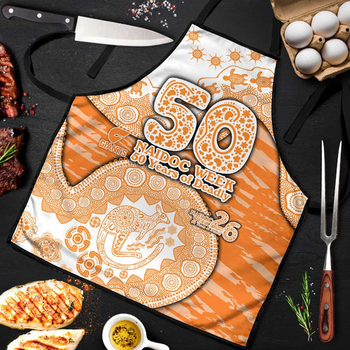GWS Giants NAIDOC Week 2026 Apron Australian Aboriginal Dot Art Dreamtime Pattern Style