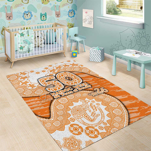 GWS Giants NAIDOC Week 2026 Area Rug Australian Aboriginal Dot Art Dreamtime Pattern Style