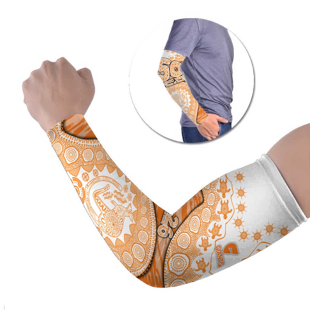 GWS Giants NAIDOC Week 2026 Arm Sleeves Australian Aboriginal Dot Art Dreamtime Pattern Style