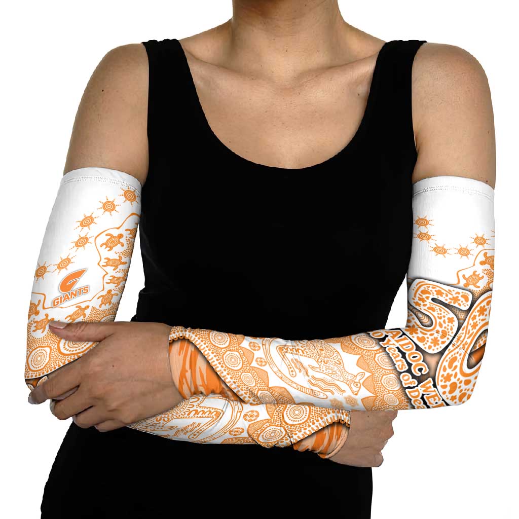 GWS Giants NAIDOC Week 2026 Arm Sleeves Australian Aboriginal Dot Art Dreamtime Pattern Style