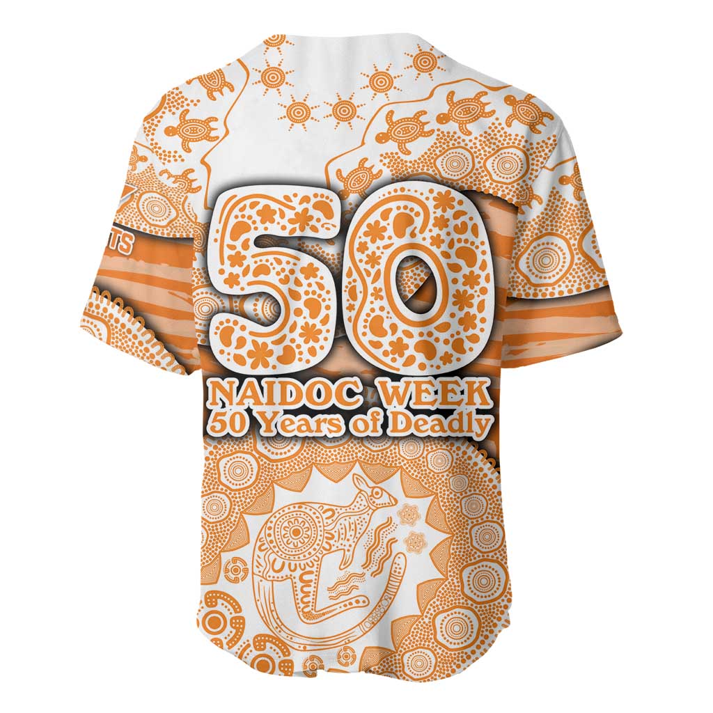 GWS Giants NAIDOC Week 2026 Baseball Jersey Australian Aboriginal Dot Art Dreamtime Pattern Style
