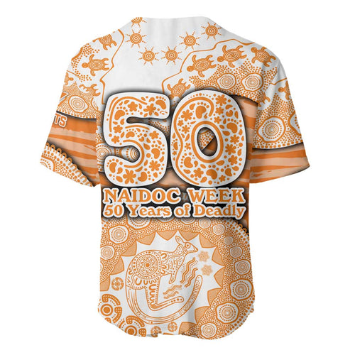 GWS Giants NAIDOC Week 2026 Baseball Jersey Australian Aboriginal Dot Art Dreamtime Pattern Style