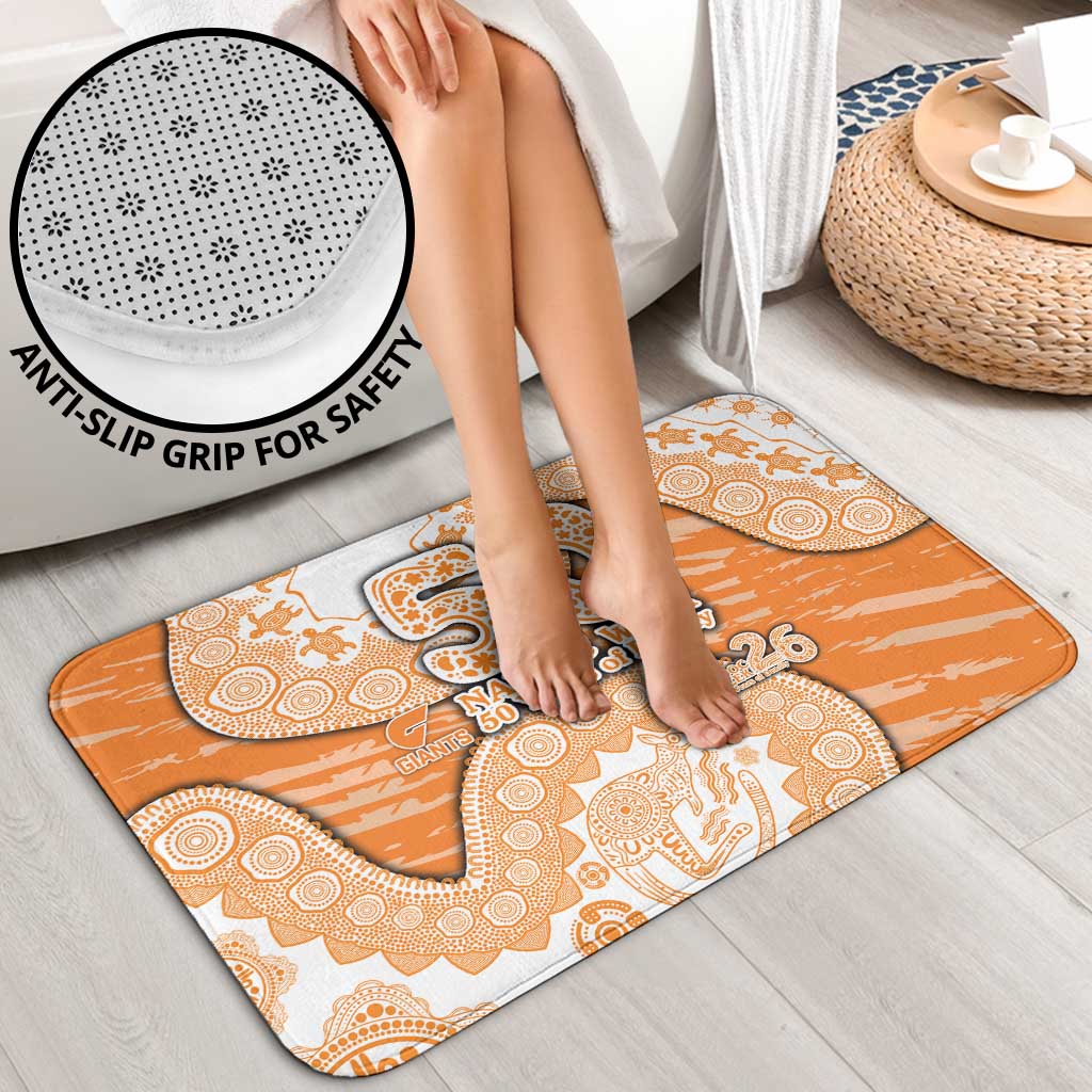 GWS Giants NAIDOC Week 2026 Bathroom Set Australian Aboriginal Dot Art Dreamtime Pattern Style