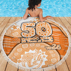 GWS Giants NAIDOC Week 2026 Beach Blanket Australian Aboriginal Dot Art Dreamtime Pattern Style