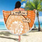 GWS Giants NAIDOC Week 2026 Beach Blanket Australian Aboriginal Dot Art Dreamtime Pattern Style