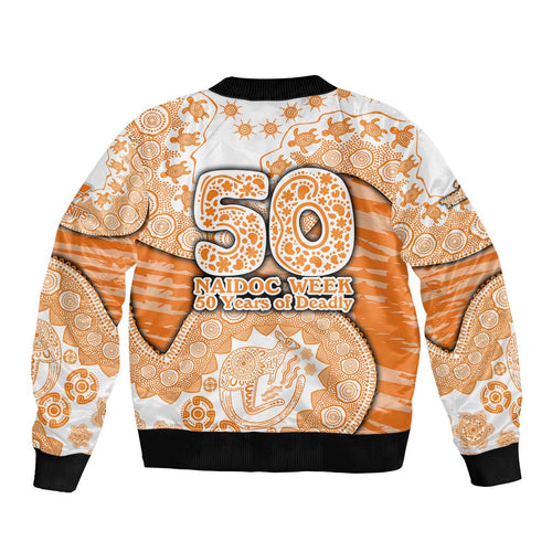 GWS Giants NAIDOC Week 2026 Bomber Jacket Australian Aboriginal Dot Art Dreamtime Pattern Style