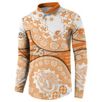 GWS Giants NAIDOC Week 2026 Button Sweatshirt Australian Aboriginal Dot Art Dreamtime Pattern Style