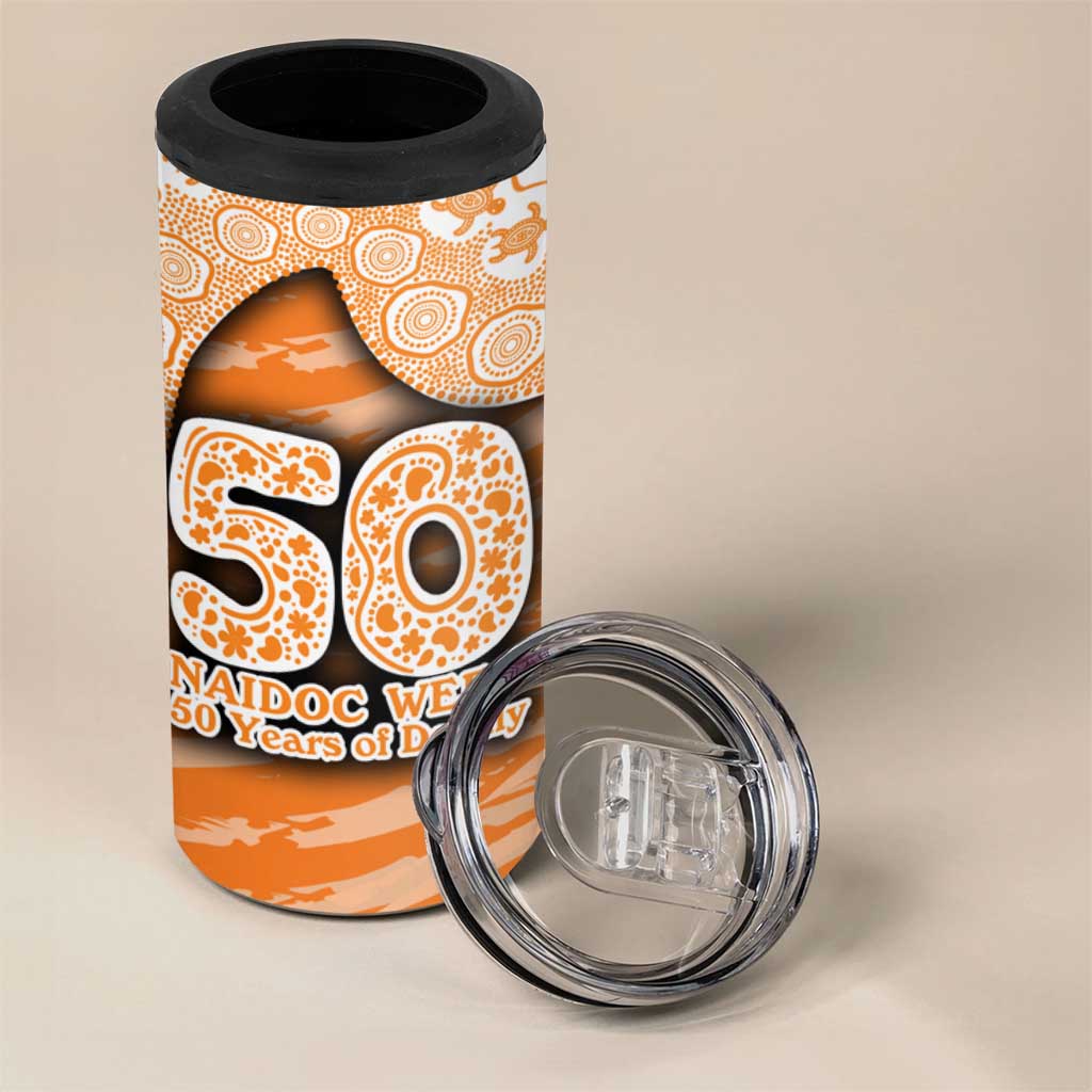 GWS Giants NAIDOC Week 2026 4 in 1 Can Cooler Tumbler Australian Aboriginal Dot Art Dreamtime Pattern Style