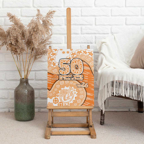 GWS Giants NAIDOC Week 2026 Canvas Wall Art Australian Aboriginal Dot Art Dreamtime Pattern Style