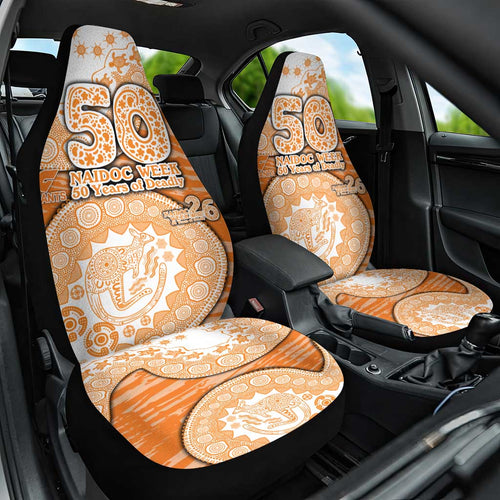 GWS Giants NAIDOC Week 2026 Car Seat Cover Australian Aboriginal Dot Art Dreamtime Pattern Style