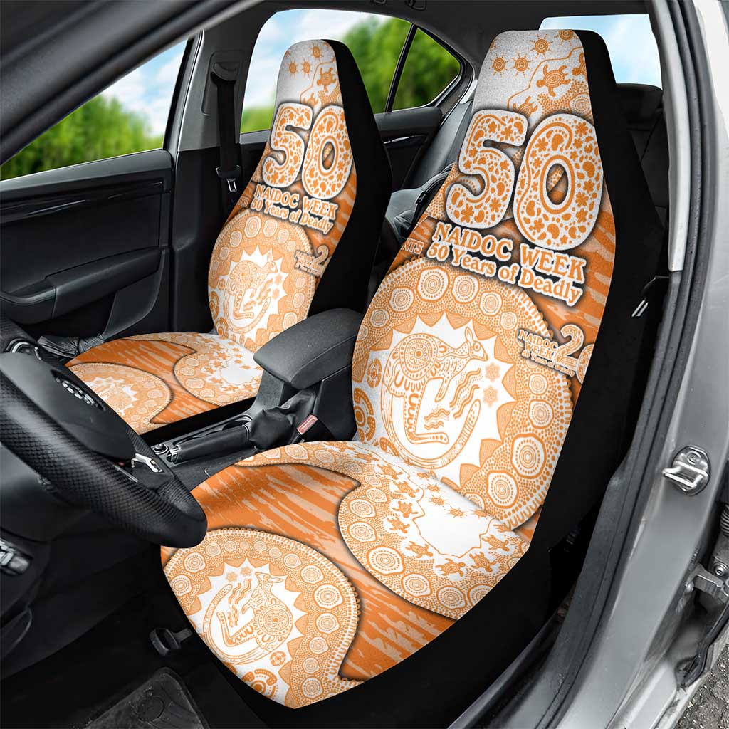 GWS Giants NAIDOC Week 2026 Car Seat Cover Australian Aboriginal Dot Art Dreamtime Pattern Style
