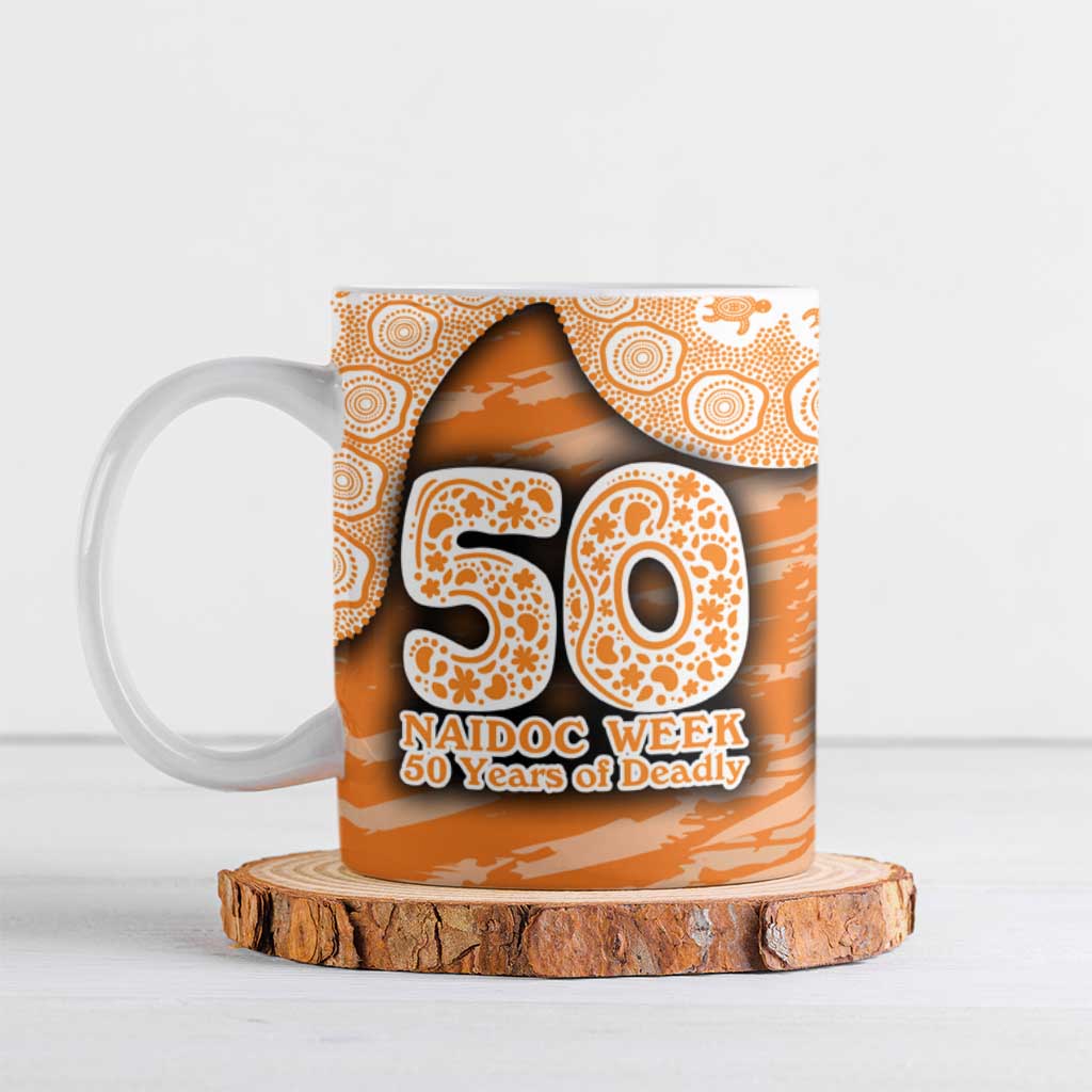 GWS Giants NAIDOC Week 2026 Ceramic Mug Australian Aboriginal Dot Art Dreamtime Pattern Style