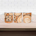 GWS Giants NAIDOC Week 2026 Ceramic Mug Australian Aboriginal Dot Art Dreamtime Pattern Style