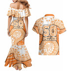 GWS Giants NAIDOC Week 2026 Couples Matching Mermaid Dress and Hawaiian Shirt Australian Aboriginal Dot Art Dreamtime Pattern Style