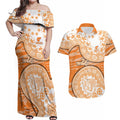 GWS Giants NAIDOC Week 2026 Couples Matching Off Shoulder Maxi Dress and Hawaiian Shirt Australian Aboriginal Dot Art Dreamtime Pattern Style