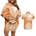 GWS Giants NAIDOC Week 2026 Couples Matching Off Shoulder Short Dress and Hawaiian Shirt Australian Aboriginal Dot Art Dreamtime Pattern Style
