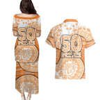 GWS Giants NAIDOC Week 2026 Couples Matching Puletasi and Hawaiian Shirt Australian Aboriginal Dot Art Dreamtime Pattern Style