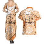 GWS Giants NAIDOC Week 2026 Couples Matching Summer Maxi Dress and Hawaiian Shirt Australian Aboriginal Dot Art Dreamtime Pattern Style