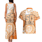 GWS Giants NAIDOC Week 2026 Couples Matching Tank Maxi Dress and Hawaiian Shirt Australian Aboriginal Dot Art Dreamtime Pattern Style