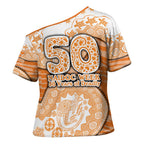 GWS Giants NAIDOC Week 2026 Cross Shoulder Shirt Australian Aboriginal Dot Art Dreamtime Pattern Style