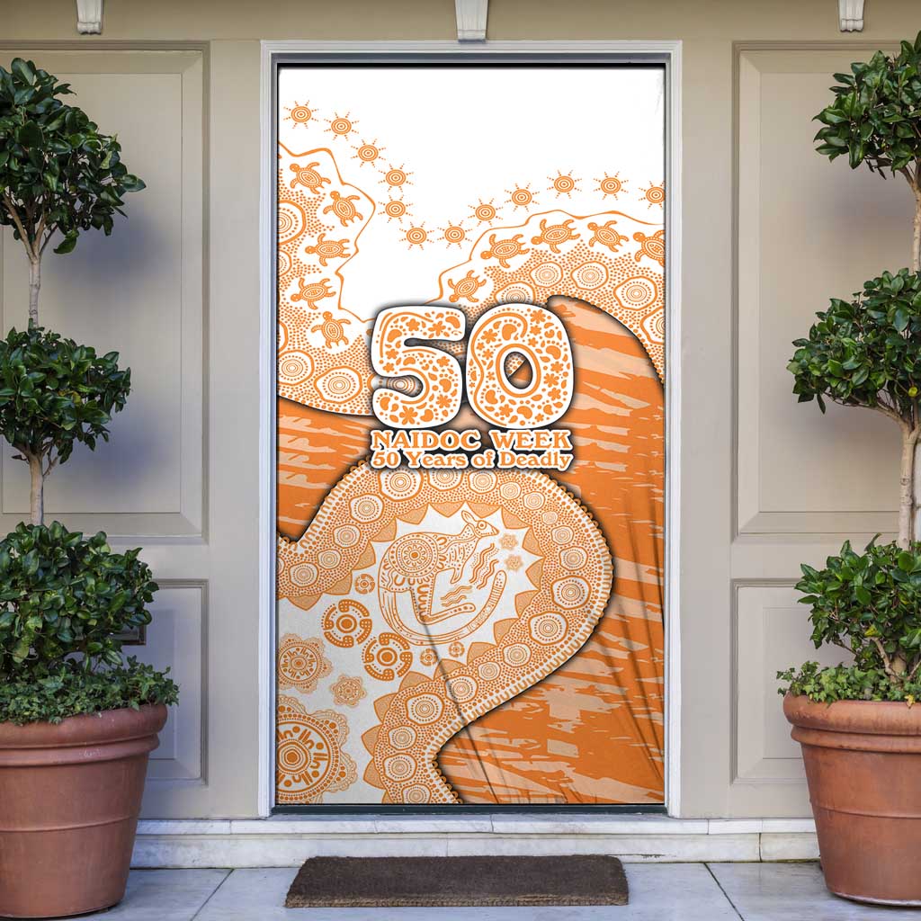 GWS Giants NAIDOC Week 2026 Door Cover Australian Aboriginal Dot Art Dreamtime Pattern Style