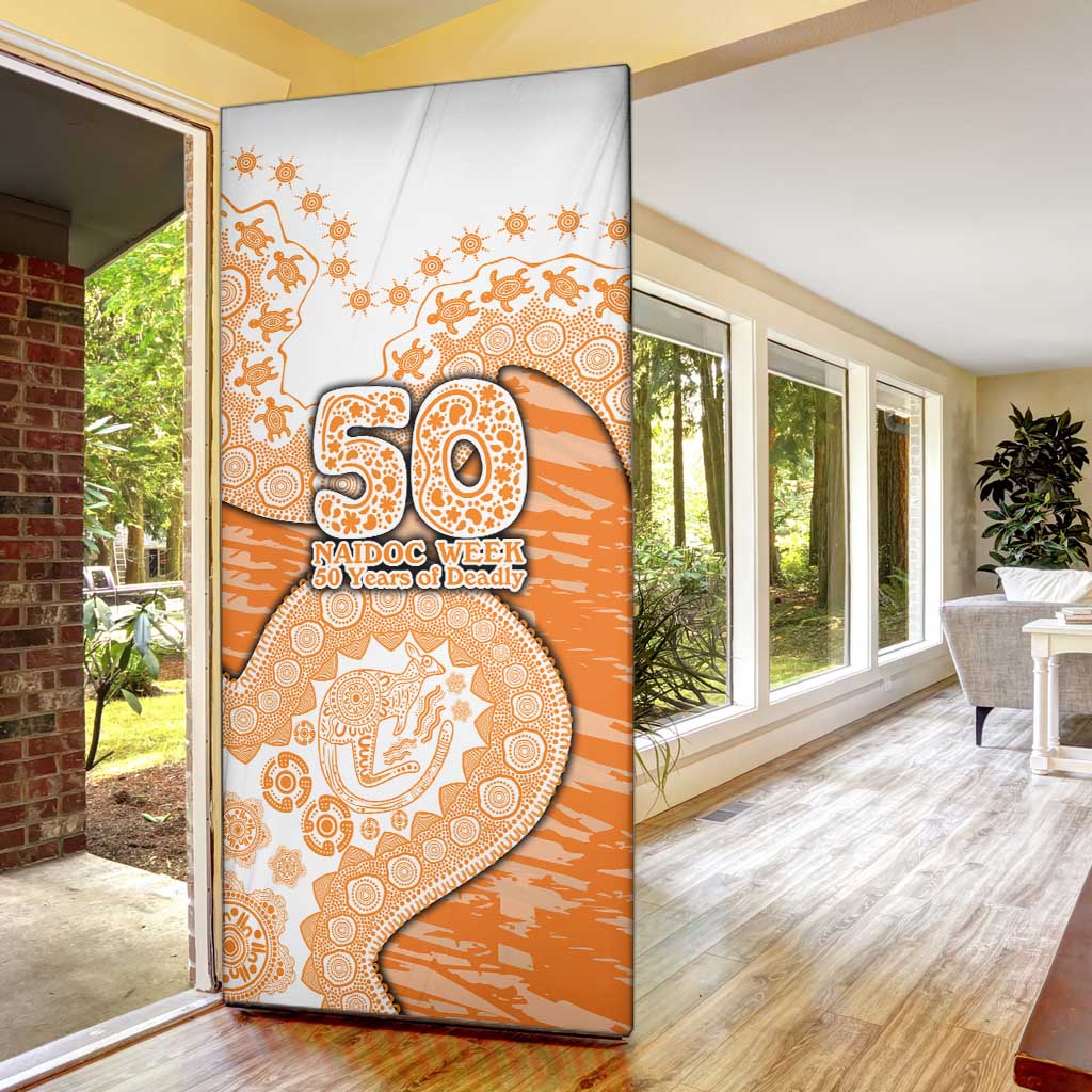 GWS Giants NAIDOC Week 2026 Door Cover Australian Aboriginal Dot Art Dreamtime Pattern Style