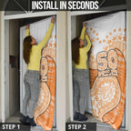 GWS Giants NAIDOC Week 2026 Door Cover Australian Aboriginal Dot Art Dreamtime Pattern Style