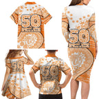 GWS Giants NAIDOC Week 2026 Family Matching Long Sleeve Bodycon Dress and Hawaiian Shirt Australian Aboriginal Dot Art Dreamtime Pattern Style