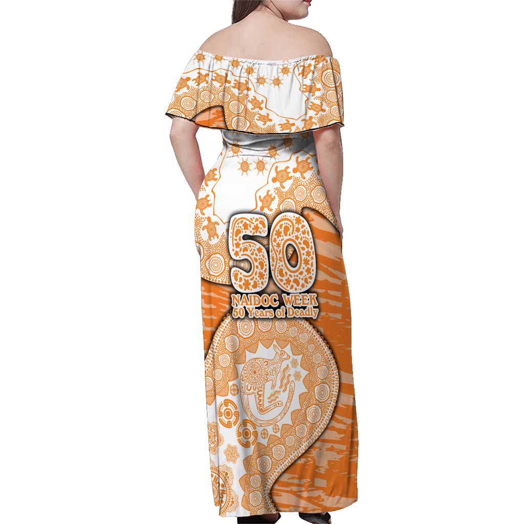 GWS Giants NAIDOC Week 2026 Family Matching Off Shoulder Maxi Dress and Hawaiian Shirt Australian Aboriginal Dot Art Dreamtime Pattern Style