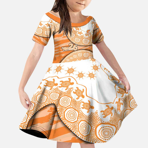 GWS Giants NAIDOC Week 2026 Family Matching Puletasi and Hawaiian Shirt Australian Aboriginal Dot Art Dreamtime Pattern Style