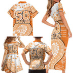 GWS Giants NAIDOC Week 2026 Family Matching Short Sleeve Bodycon Dress and Hawaiian Shirt Australian Aboriginal Dot Art Dreamtime Pattern Style