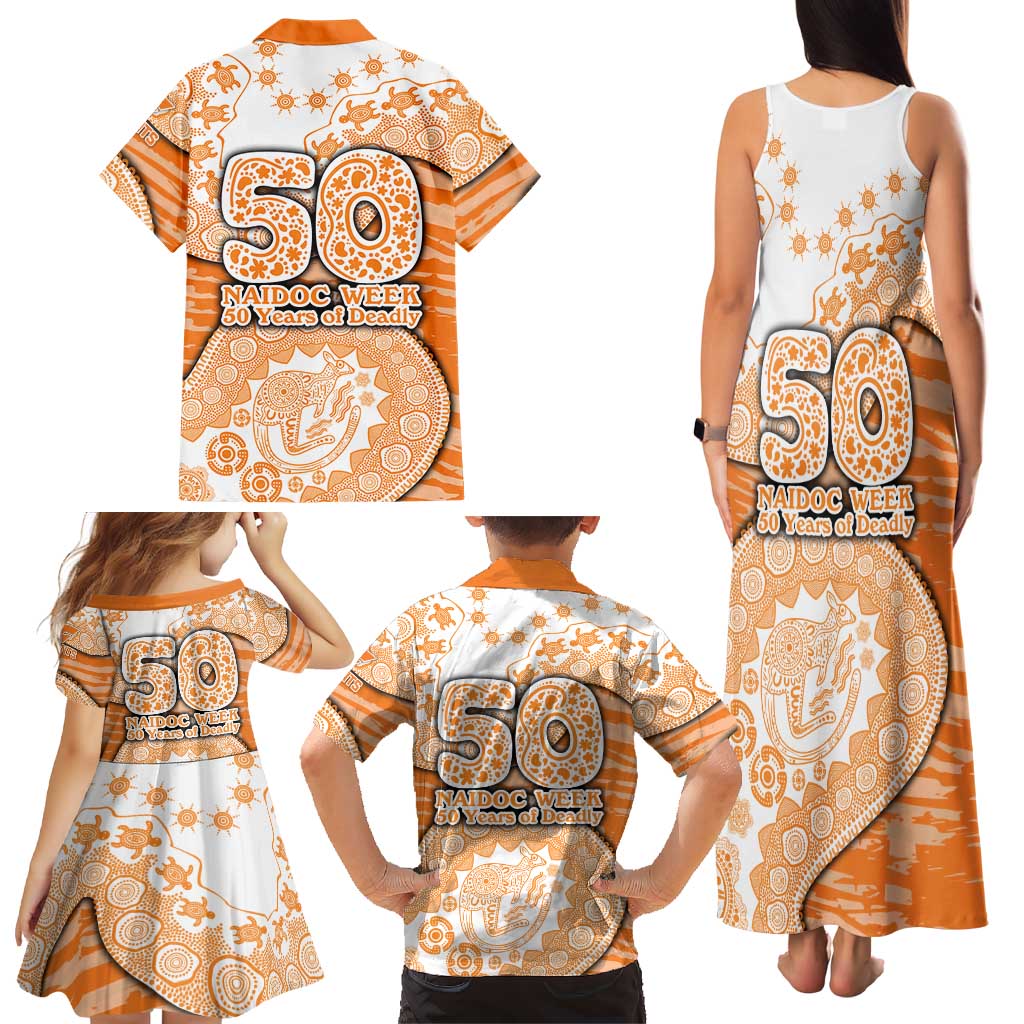 GWS Giants NAIDOC Week 2026 Family Matching Tank Maxi Dress and Hawaiian Shirt Australian Aboriginal Dot Art Dreamtime Pattern Style