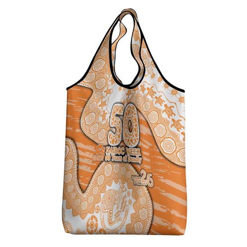 GWS Giants NAIDOC Week 2026 Grocery Bag Australian Aboriginal Dot Art Dreamtime Pattern Style