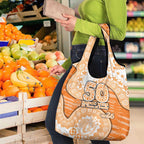 GWS Giants NAIDOC Week 2026 Grocery Bag Australian Aboriginal Dot Art Dreamtime Pattern Style