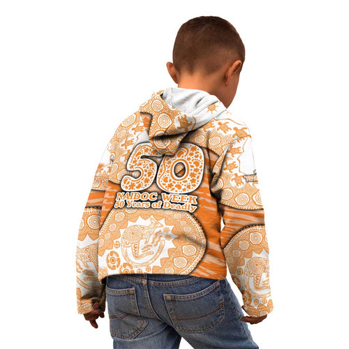 GWS Giants NAIDOC Week 2026 Kid Hoodie Australian Aboriginal Dot Art Dreamtime Pattern Style