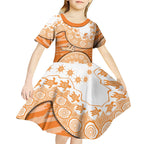 GWS Giants NAIDOC Week 2026 Kid Short Sleeve Dress Australian Aboriginal Dot Art Dreamtime Pattern Style