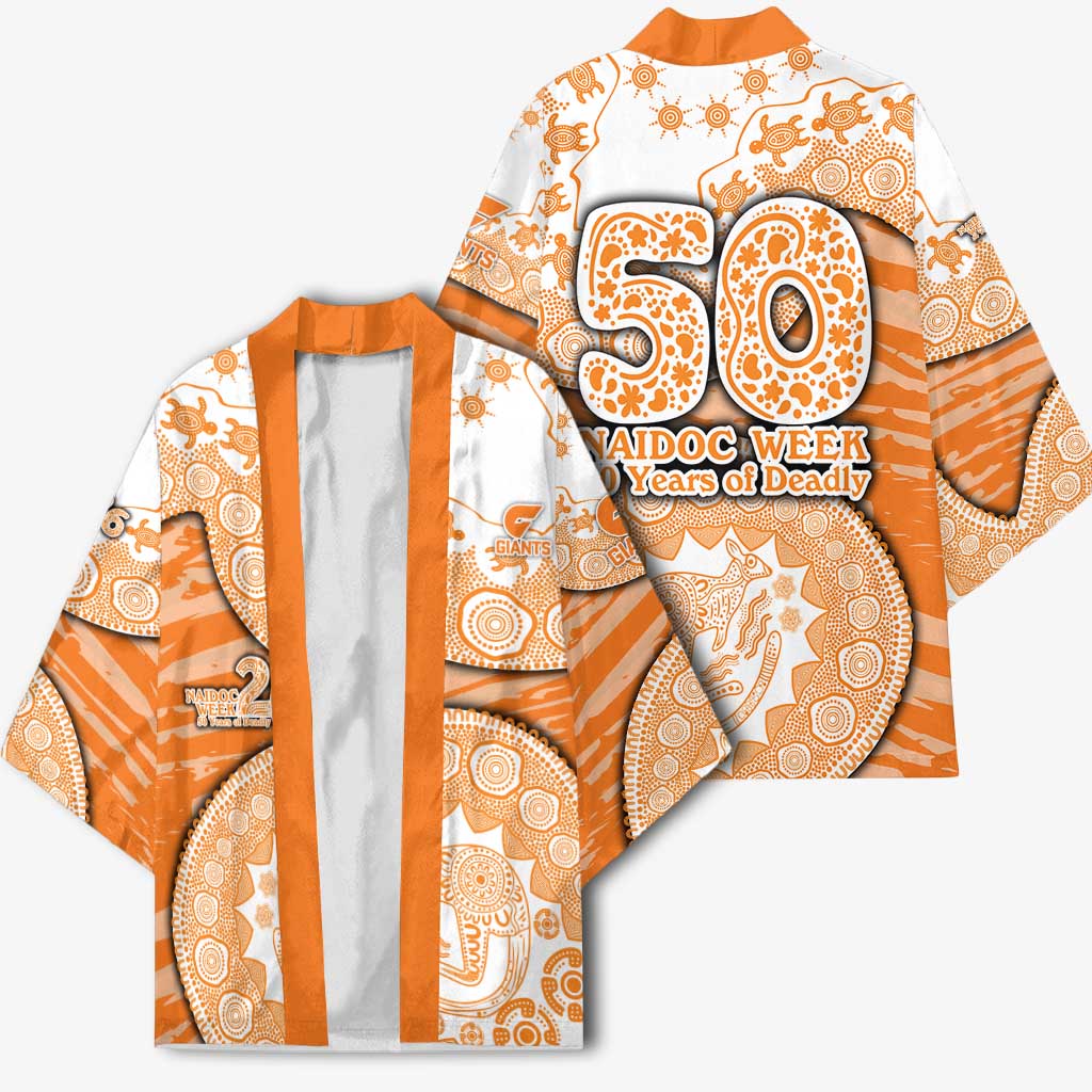 GWS Giants NAIDOC Week 2026 Kimono Australian Aboriginal Dot Art Dreamtime Pattern Style