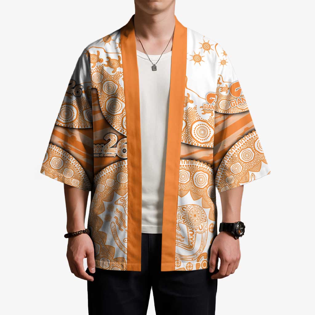 GWS Giants NAIDOC Week 2026 Kimono Australian Aboriginal Dot Art Dreamtime Pattern Style