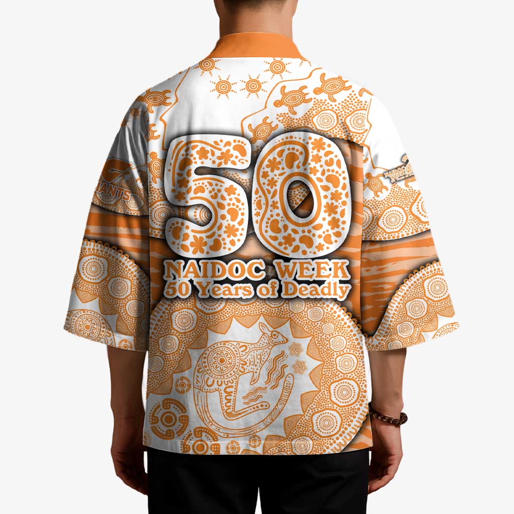 GWS Giants NAIDOC Week 2026 Kimono Australian Aboriginal Dot Art Dreamtime Pattern Style