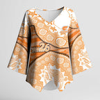 GWS Giants NAIDOC Week 2026 Kimono Sleeve Blouse Australian Aboriginal Dot Art Dreamtime Pattern Style