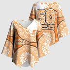 GWS Giants NAIDOC Week 2026 Kimono Sleeve Blouse Australian Aboriginal Dot Art Dreamtime Pattern Style