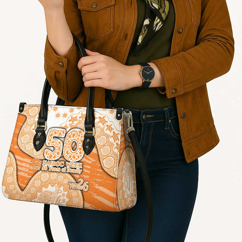 GWS Giants NAIDOC Week 2026 Leather Bag Australian Aboriginal Dot Art Dreamtime Pattern Style