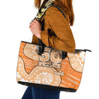 GWS Giants NAIDOC Week 2026 Leather Tote Bag Australian Aboriginal Dot Art Dreamtime Pattern Style