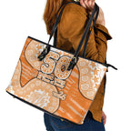GWS Giants NAIDOC Week 2026 Leather Tote Bag Australian Aboriginal Dot Art Dreamtime Pattern Style